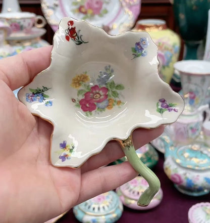 Ceramics Flower Jewelry Storage Box Vase Teapot Flower Basket Jewelry Case Storage Jewelry Organizer Display Home Decor Ornament