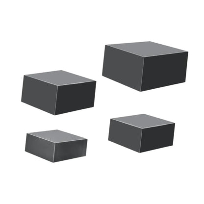 4x Acrylic Display Riser Box Food Display Stand Table Stand Nesting Riser Stands for Food Cake Collection Jewelry Cosmetics